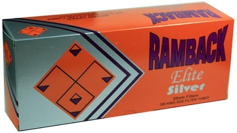 Ramback Elite Silver RYO Cigarette Tubes - King Size 200ct Box (5 Boxes)