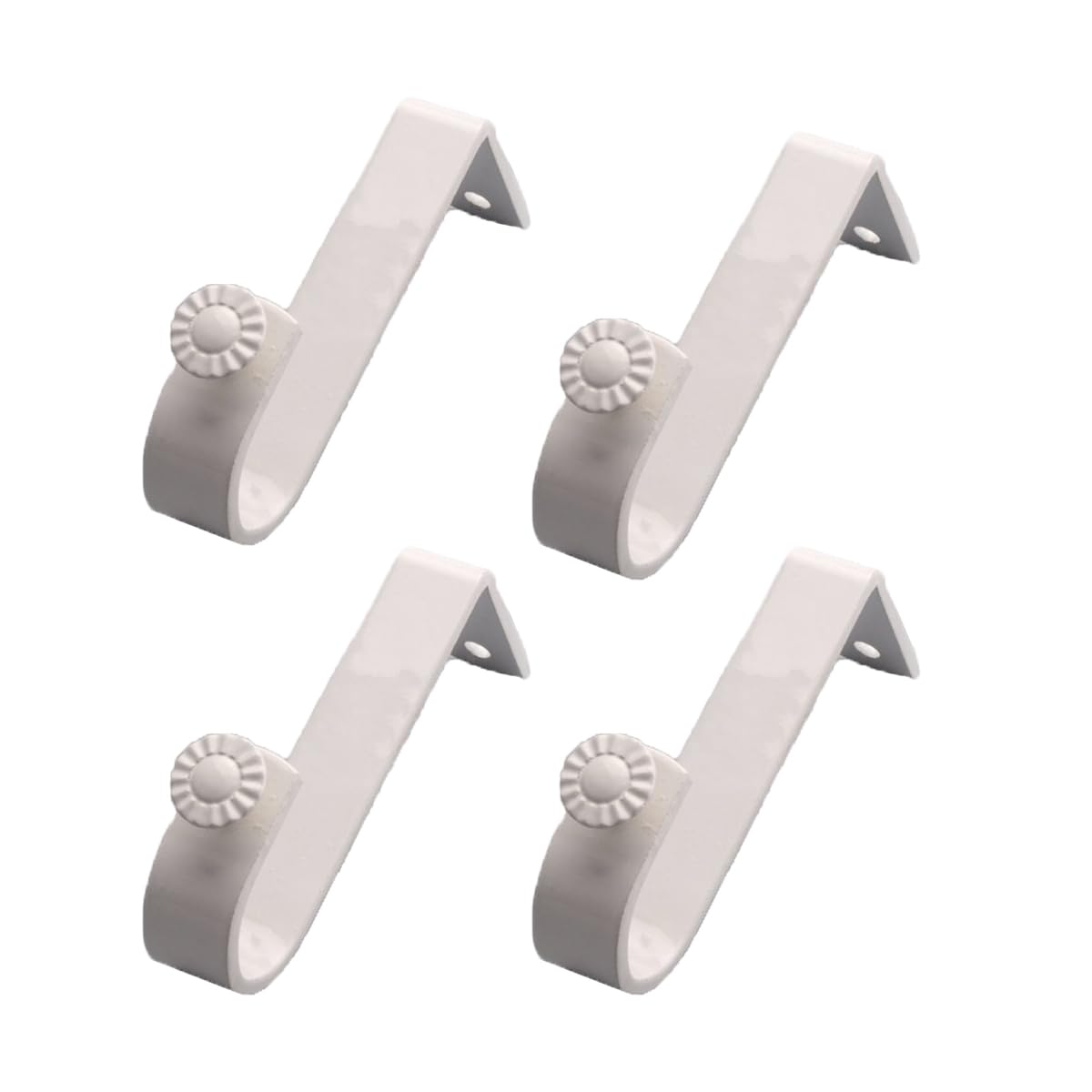 4Pcs Metal Curtain Pole Rod Bracket Adjustable Curtain Pole Support Heavy Duty Support Holder