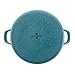 Paula Deen Enamel on Steel Stock Pot/Stockpot with Lid, 12 Quart, Gulf Blue Speckle