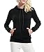 Begonia.K Women Lightweight Pullover Hoodies Casual Long Sleeve Drawstring Pullover Sweatshirts with Pockets