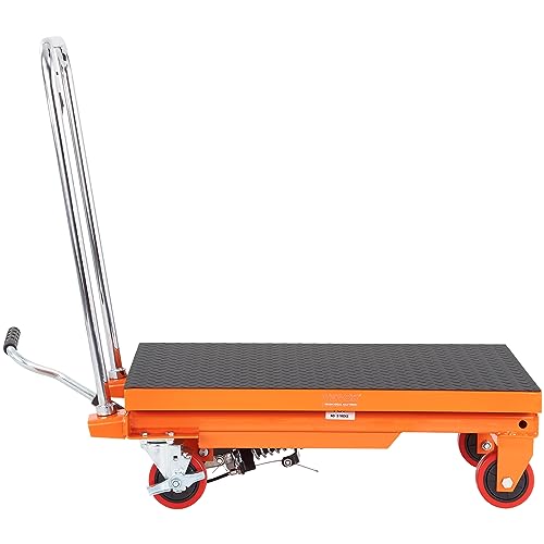 VEVOR Hydraulic Lift Table Cart, 500lbs Capacity 28.5" Lifting Height