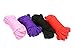 GEOOT 128-Feet Total (Pack of 4X32 feet) Soft Twist Cotton Rope (Red,Black,Purple,Pink,Pack of 4)