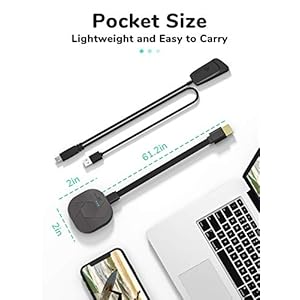 YEHUA Wireless WiFi Display Dongle, Miracast HDMI Dongle Convertitore Ricevitore Video Streaming WiFi per iOS / Android… - immagine 3