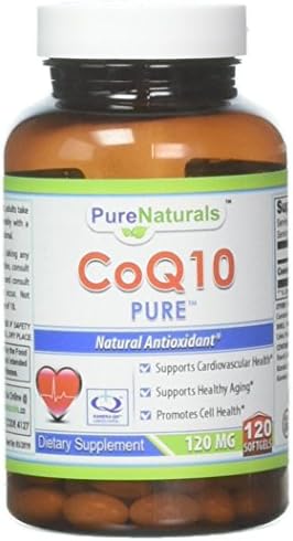 Pure Naturals COQ10 Softgels, 120 mg, 120 Count