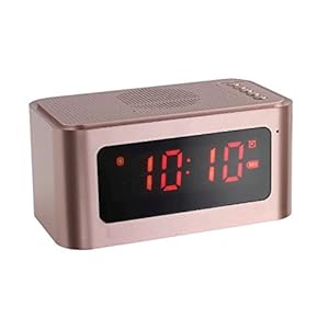 Clip Sonic Technology tes186p wekker Bluetooth luidspreker 5 W voor smartphone/iPhone/tablet/PC goud roze