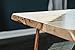 Niangua Furniture Live Edge Rustic Coffee Table - Hickory Wood - Metal Copper Pipe Legs - 48