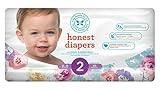 Honest Baby Diapers, Rose Blossom, Size 2, 160 Count