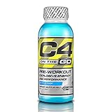 Cellucor, C4 on the Go, Explosive Energy Pre-Workout Supplement, Icy Blue Razz, 10 ounce, 12 Count