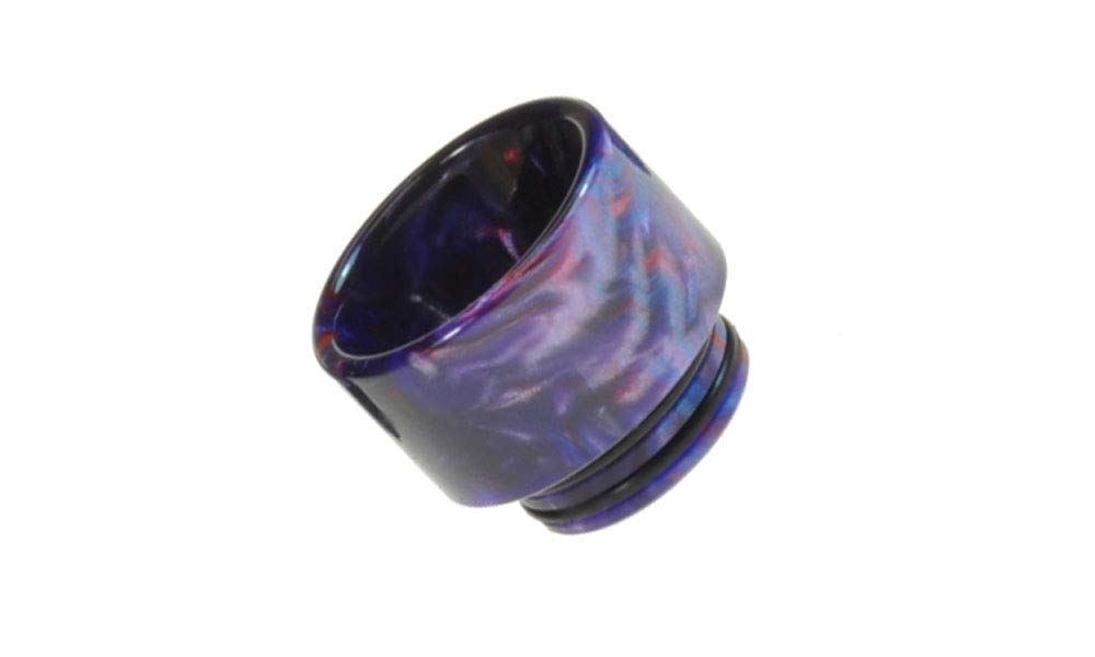 Armerah Anti Spit Back 810 Drip Tip eCig Mouthpiece Short/Extra-Wide Epoxy Resin Single Purple