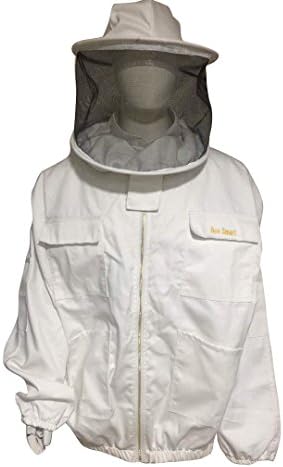 Bee Smart900 Heavy Duty Bee Keeping Jacket with Round Hat/Veil Size XXXL
