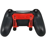 PS4 Elite Controller Adjustable Paddles, Magma Red GM Master Mod, Trigger Stops, Modded Controller Mod Custom Rapid Fire, Drop Shot, Quickscope COD Black Ops 3, IW, MW Remastered, WW2, Destiny