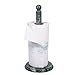 Creative Home Natural Green Marble Upright Paper Towel Holder Kitchen Towel Dispenser Stand Kitchen Countertop Organizer, 5.5