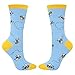 HAPPYPOP Funny Socks for Women Girls Bee Socks, Bee Gifts for Women Bumble Bee Gifts, Yellow Socks Cute Socks Insect Socks