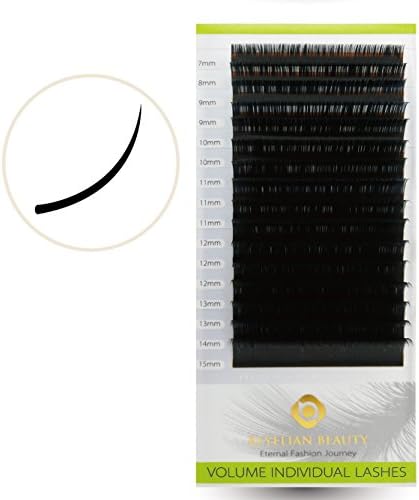 BEYELIAN XD Volume Individual Eyelash Extensions Soft Light Lashes Extension Non-sticky Black Texture Semi Permanent Lash 0.05mm D Curl 7-15mm Mix Tray