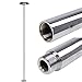 AW 125 mm Chrome Dancing Pole Extension for 45 mm Professional Pole Fitness Spinning Pole Accessories Exercise Club, Silver
