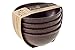 EVO Sustainable Goods 16 oz. Bowl Set, Dark Brown