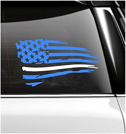 EMS Support Decal- White Thin Line