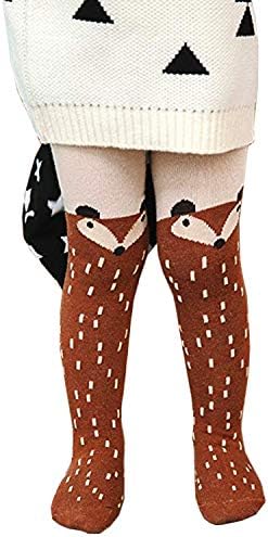 Radish Stars Children's Cartoon Fox Tights Sock Ultra Soft Cotton Breathable Pantyhose M Size Dance Pants Stocking for Girls