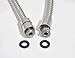 YODEL Shower Hose 96 Inches Extra Long Steel Handheld Shower head Hose with Solid Brass Connector,Chrome