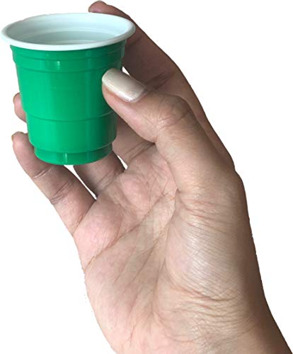 Shot Glasses - 250 Pack Mini 2oz Plastic Disposable Green Shot Glasses for St Patrick's Day - Thumbnail 3