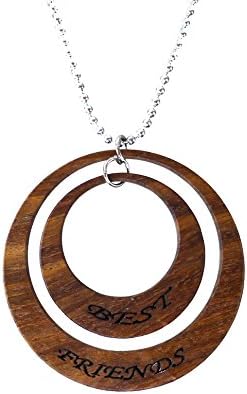 Modish Look Wooden Best Friends Locket : Friendship Day