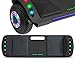 NHT Latest Generation Electric Hoverboard Build-in Bluetooth Speaker Electric Self Balancing Scooter Hover Board with LED Lights Safety Certified (Solid Black) (Solid Black)