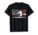 American Flag Baseball Balls Tshirt Catchers Pitchers League