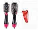 Hot Air Brush, One Step Hair Dryer 3-in-1 Salon Negative Ion Hair Straightener & Curly Hair Comb +Extra Gift Clip Hair Straightener Curler Brush for All Hairstyle