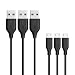Anker [3-Pack] Powerline Micro USB (3ft) - Charging Cable for Samsung, Nexus, LG, Android Smartphones and More (Black) primary