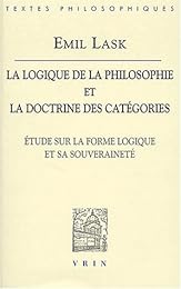 La  logique de la philosophie et la doctrine des catégories