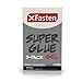 XFasten Super Glue, Clear, 0.7 oz (20 g), Pack of 3 Waterproof Superglue for Ceramic, Plastic, Metal, Rubber Leather and Wood