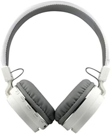 TROVON SH12 Foldable On-ear Wireless Stereo Bluetooth Headphones Supports MP3, FM and TF Card Reader Compatible with Smartphones (White)