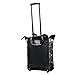 Olympia U.S.A. Fashion Rolling Shopper Tote, Black Polka Dots