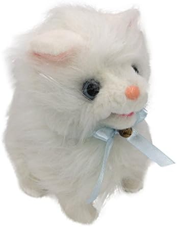 Walking Squeaking Swagging Little Kitty BATTERIES INCLUDED and Bonus EasyBuy Crayon Set
