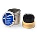 Beard Brush for men with 100% Natural Anti-Static Boar Bristles from Anjou, Used with Oil or Balm for Healthy and Clean Facial Hair, Grooms Beards and Moustaches