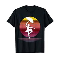 Ballerina & Umbrella Retro Vintage Ballet Life Gift T-Shirt
