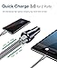 Car Charger, JSAUX Dual QC 3.0 USB Ports 36W/6A Fast Car Charge Adapter Metal Cigarette Lighter USB Charger Compatible with iPhone 11/pro/pro max/x/xr/8,Samsung Galaxy S20/S10/S9,Note 10/9,iPad-Black