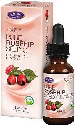 Life-Flo Pure Rosehip Seed Oil | Organic & Cold Pressed | Authentic Rose Hip Oil for Face & Skin Restoration | Dry & Non-Greasy | 1 Ounce