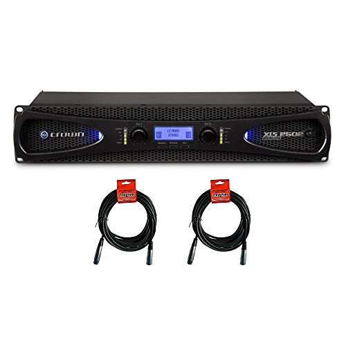 Crown XLS 2502 2channel, 775W 4Ω Power Amplifier & 20ft XLR Cables