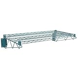 Commercial Epoxy Green Wire Shelving Wall Shelf 18