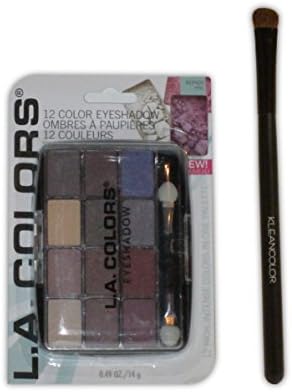 L.A. Colors Expressions, 12 Color Eyeshadow BEP420, Supernatural with extra brush (Chic)