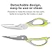 FIRSTWAY Multifunction Kitchen Shears Stainless Scissors Tool for Chicken,Poultry,Fish,Meat,Vegetables,BBQ,Walnut and Bottle Opener with Magnetic Holder Hung on Microwave or Fridge