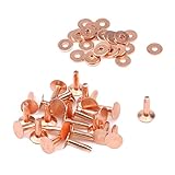 Crapyt 25 PCS Copper Rivets