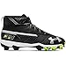 Under Armour Boys' Harper 3 Mid RM Jr. Baseball Shoe, Black (001)/White, 6