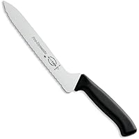F. Dick Pro-Dynamic 7 Inch Offset Slicing Knife - 7 Inch High-Carbon Stainless Steel Sharp Serrated Blade - For Bread, Sandwi