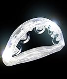 Fun Central AR510 LED Light Up Tambourine 8 Inch - White