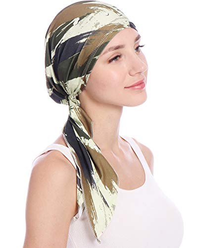 KINGREE Chemo Cap,Turban Headwear,Multi Function Headwrap and Chemo Hats for Hairloss