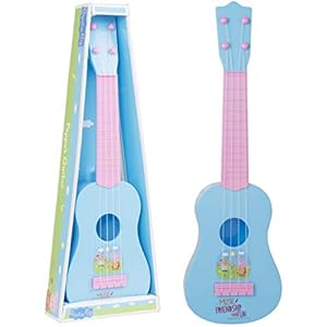 Peppa-Pig-Acoustic-Guitar-Great-Kids-Music-Toy-for-Boys-Girls-Ages-3 Peppa Pig Acoustic Guitar | Musical Toy Instruments For Kids | Peppa Pig Acoustic Toy Guitar With 4 Strings | Kids…