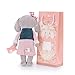 Me Too Stuffed Elephant Dolls Navy Vest Pink Dress 12'' + Gift Bag …