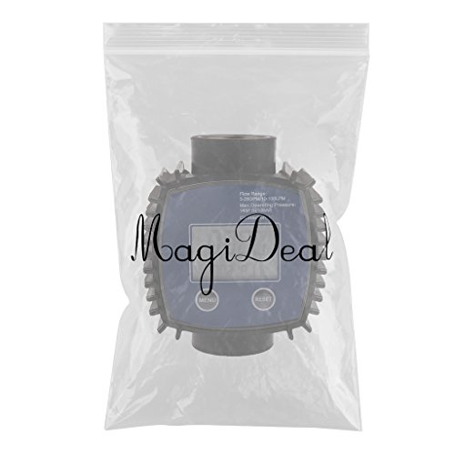 MagiDeal Turbine Fuel Diesel Gasoline Kerosene Oil Oval Gear Digital Flow Meter 1''